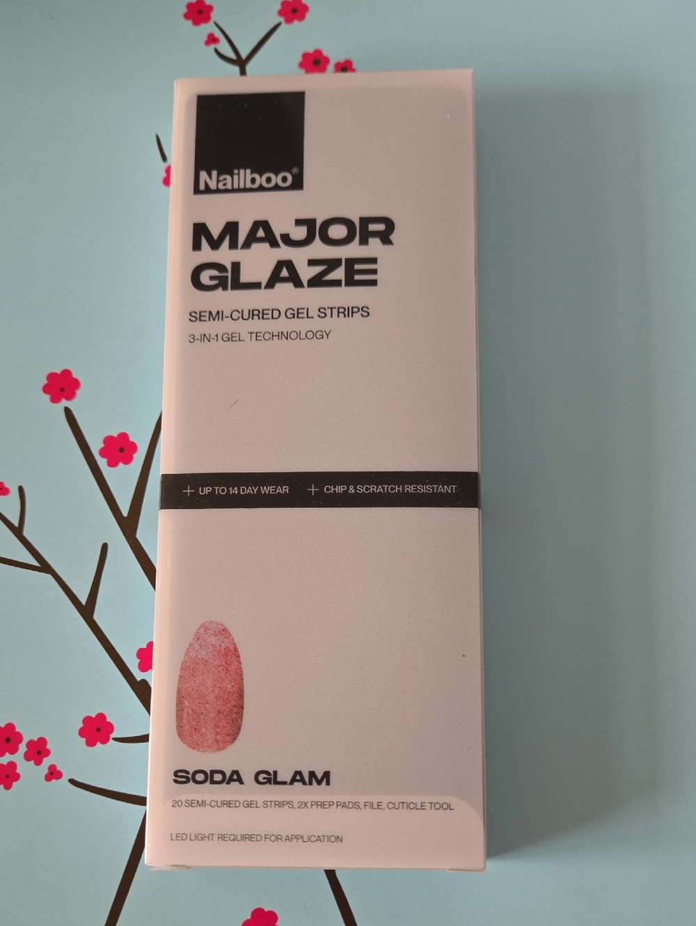 Nailboo Major Glaze Semi-Cured Gel Strips - Soda Glam